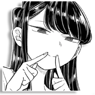 Sticker from Komi-san