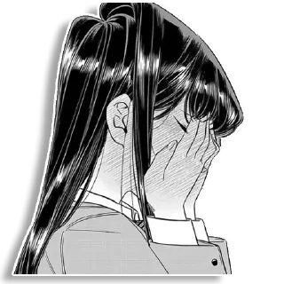 Sticker from Komi-san