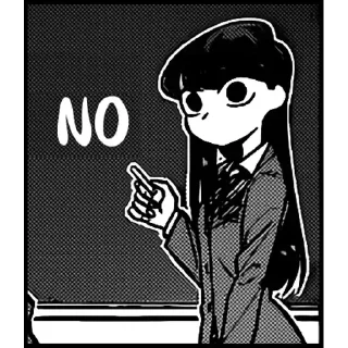 😊 emoji Komi-San (Telegram copy) Telegram sticker 9 of 50