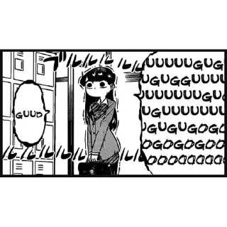 😊 emoji Komi-San (Telegram copy) Telegram sticker 22 of 50
