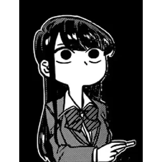 😊 emoji Komi-San (Telegram copy) Telegram sticker 19 of 50