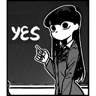 😊 emoji Komi-San (Telegram copy) Telegram sticker 8 of 50