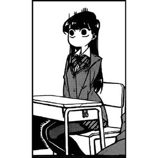 😊 emoji Komi-San (Telegram copy) Telegram sticker 5 of 50