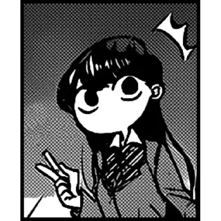 😊 emoji Komi-San (Telegram copy) Telegram sticker 10 of 50