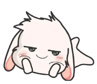 😏 emoji 🐰 @HD_S_T @Shahajadii» — @stckrRobot Telegram sticker 7 of 120