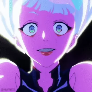 😊 emoji Cyberpunk: Edgerunners Telegram sticker 23 of 50