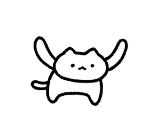 😊 emoji cuteWhiteCat move Sticker @kal_pc Telegram sticker 11 of 24