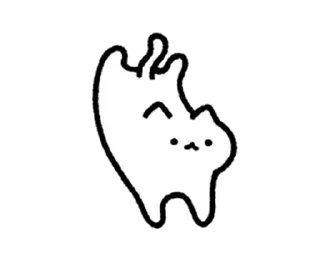 😊 emoji cuteWhiteCat move Sticker @kal_pc Telegram sticker 19 of 24