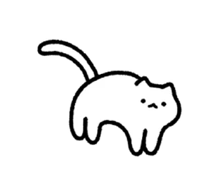 😊 emoji cuteWhiteCat move Sticker @kal_pc Telegram sticker 21 of 24