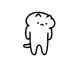 😊 emoji cuteWhiteCat move Sticker @kal_pc Telegram sticker 20 of 24