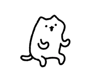 😊 emoji cuteWhiteCat move Sticker @kal_pc Telegram sticker 17 of 24