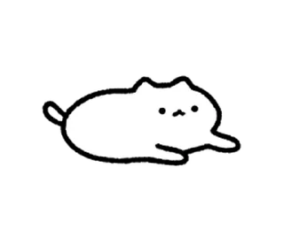 😊 emoji cuteWhiteCat move Sticker @kal_pc Telegram sticker 3 of 24