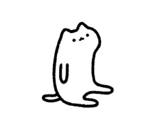 😊 emoji cuteWhiteCat move Sticker @kal_pc Telegram sticker 9 of 24