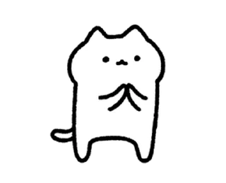 😊 emoji cuteWhiteCat move Sticker @kal_pc Telegram sticker 5 of 24