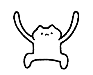 😊 emoji cuteWhiteCat move Sticker @kal_pc Telegram sticker 22 of 24