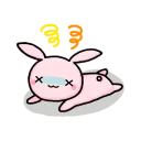 😵 emoji Pink-Bunny Telegram sticker 11 of 119