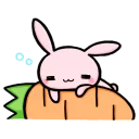 😴 emoji Pink-Bunny Telegram sticker 12 of 119