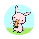 🍴 emoji Pink-Bunny Telegram sticker 20 of 119