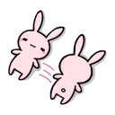 😶 emoji Pink-Bunny Telegram sticker 6 of 119