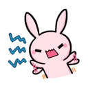 😠 emoji Pink-Bunny Telegram sticker 14 of 119
