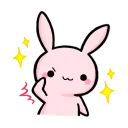 😎 emoji Pink-Bunny Telegram sticker 8 of 119