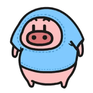 Sticker from 乖巧的菜豬豬豬