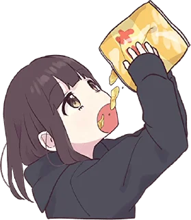 🍟 emoji 𝓑𝔂" @Gifs_Gallery x @Sticker_cafee " Telegram sticker 20 of 49