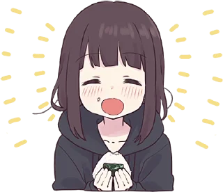 🍙 emoji 𝓑𝔂" @Gifs_Gallery x @Sticker_cafee " Telegram sticker 24 of 49