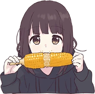 🌽 emoji 𝓑𝔂" @Gifs_Gallery x @Sticker_cafee " Telegram sticker 11 of 49