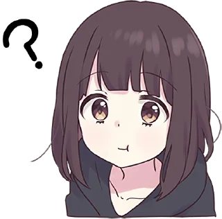 ❓ emoji 𝓑𝔂" @Gifs_Gallery x @Sticker_cafee " Telegram sticker 9 of 49