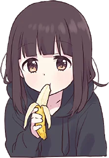 🍌 emoji 𝓑𝔂" @Gifs_Gallery x @Sticker_cafee " Telegram sticker 7 of 49