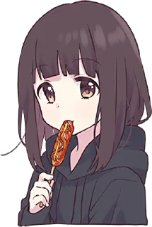 🌭 emoji 𝓑𝔂" @Gifs_Gallery x @Sticker_cafee " Telegram sticker 5 of 49