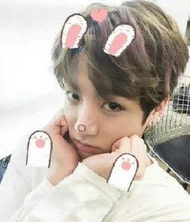🐰 emoji Kookie Telegram sticker 20 of 32