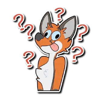 ❓ emoji Kipi Furry 2 🦊 — @stckrRobot Telegram sticker 17 of 120