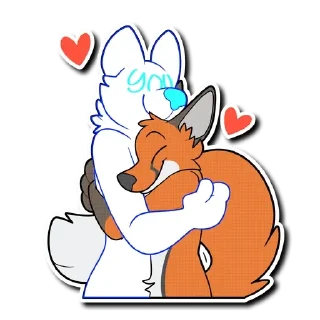 🤗 emoji Kipi Furry 2 🦊 — @stckrRobot Telegram sticker 15 of 120