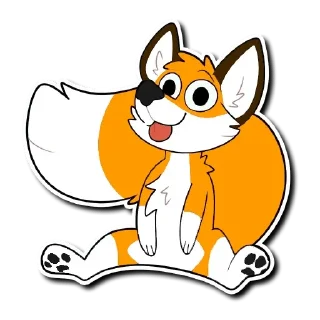 😜 emoji Kipi Furry 2 🦊 — @stckrRobot Telegram sticker 6 of 120