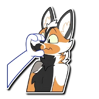 🔇 emoji Kipi Furry 2 🦊 — @stckrRobot Telegram sticker 10 of 120