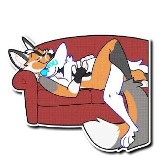 🤗 emoji Kipi Furry 2 🦊 — @stckrRobot Telegram sticker 13 of 120
