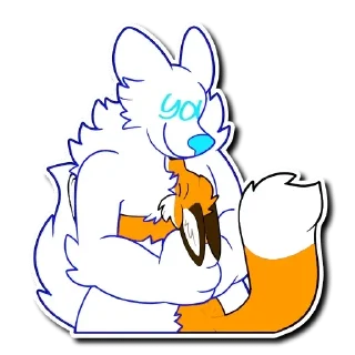 🤗 emoji Kipi Furry 2 🦊 — @stckrRobot Telegram sticker 4 of 120