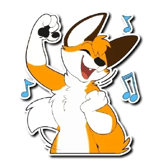 🎵 emoji Kipi Furry 2 🦊 — @stckrRobot Telegram sticker 8 of 120