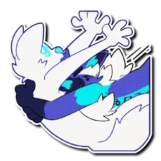 🤗 emoji Kipi Furry 2 🦊 — @stckrRobot Telegram sticker 14 of 120