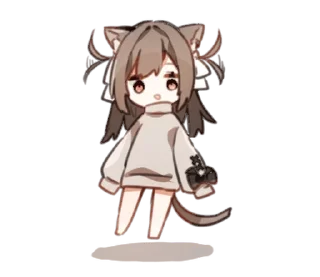 🙂 emoji Amaenbo cat @moe_sticker_bot Telegram sticker 23 of 24