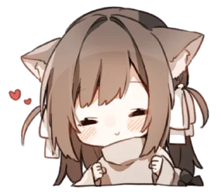 🥰 emoji Amaenbo cat @moe_sticker_bot Telegram sticker 7 of 24