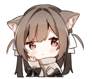 ☺️ emoji Amaenbo cat @moe_sticker_bot Telegram sticker 19 of 24
