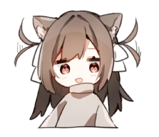 😃 emoji Amaenbo cat @moe_sticker_bot Telegram sticker 24 of 24
