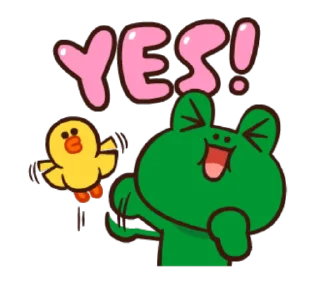 Sticker from LINE Pretty Phrases