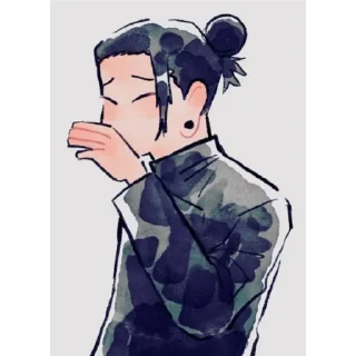 🙂 emoji Suguru gojou Telegram sticker 8 of 18
