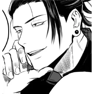 🙂 emoji Suguru gojou Telegram sticker 13 of 18