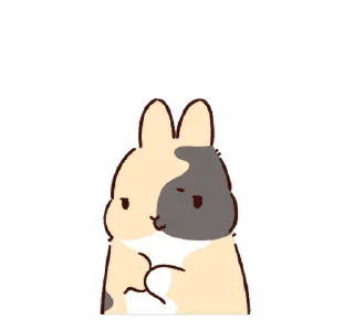 🐇 emoji ꒰ ૮꒰ྀིゝ。∂ ྀི꒱ა꒱ @nkplz Telegram sticker 19 of 24