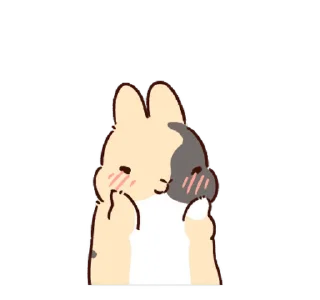 🐇 emoji ꒰ ૮꒰ྀིゝ。∂ ྀི꒱ა꒱ @nkplz Telegram sticker 23 of 24